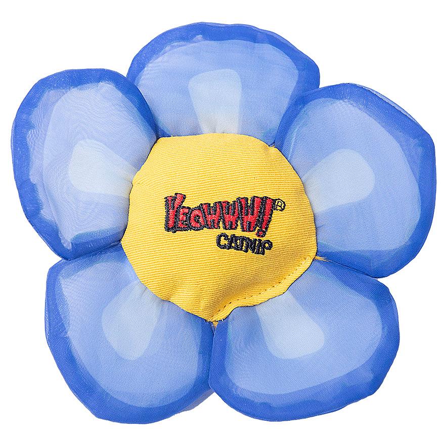 Yeowww Catnip Daisy's Flower Tops-Blue