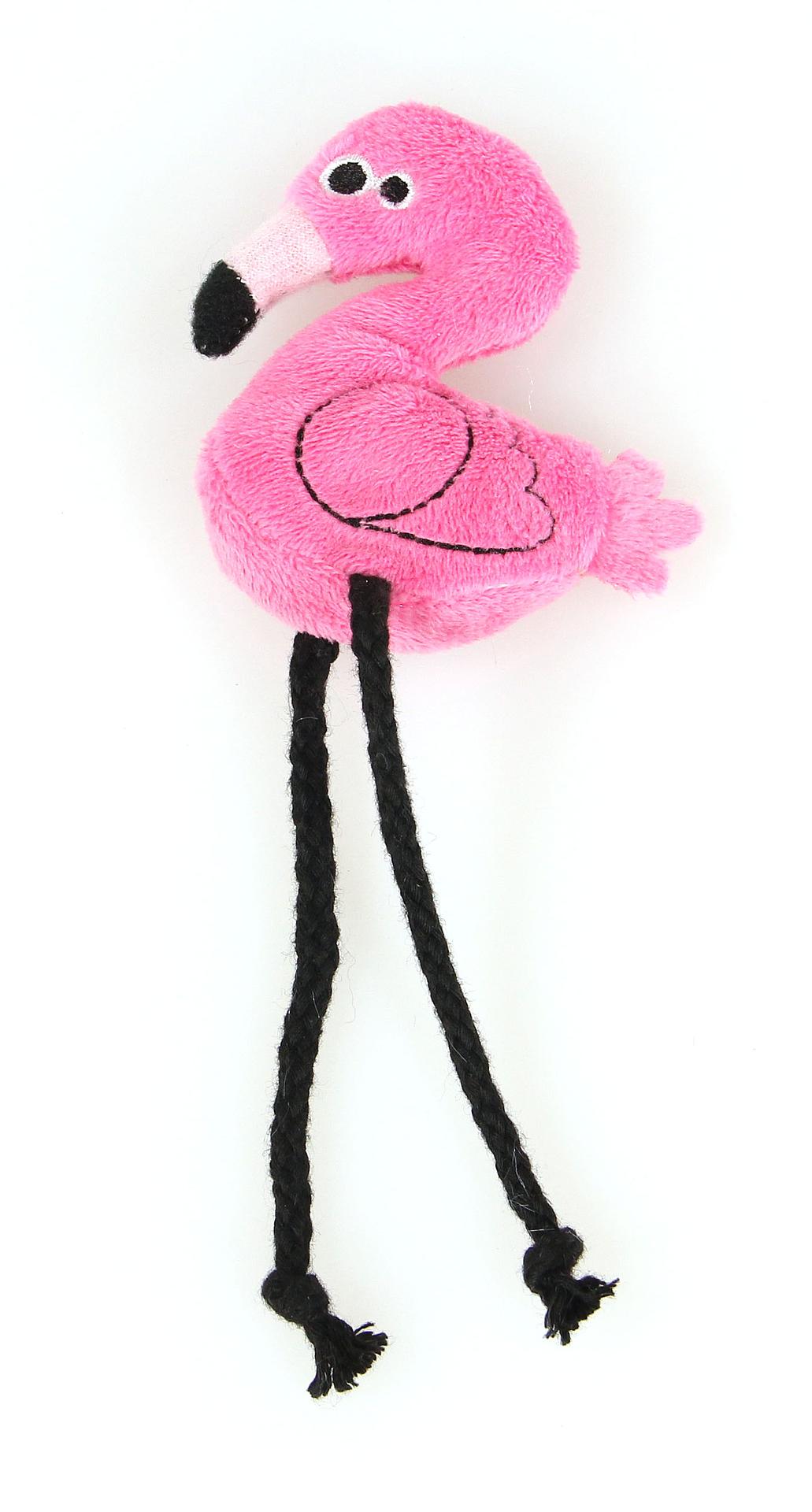 swisspet Katzenspielzeug aus Plüsch, Flamingo
