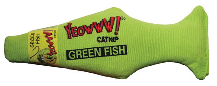 Green Fish Yeowww avec catnip