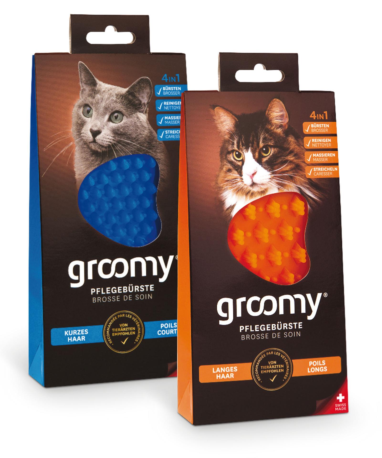 groomy® Wellness-Bürste für Katzen