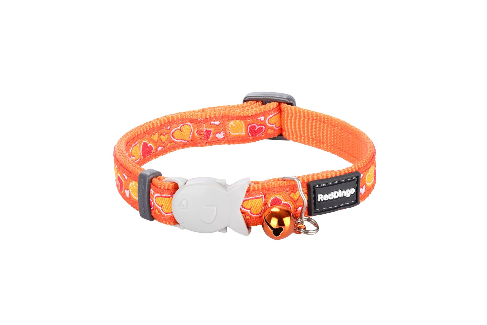 RedDingo Halsband, Geschirr & Leine Design Breezy Love Orange