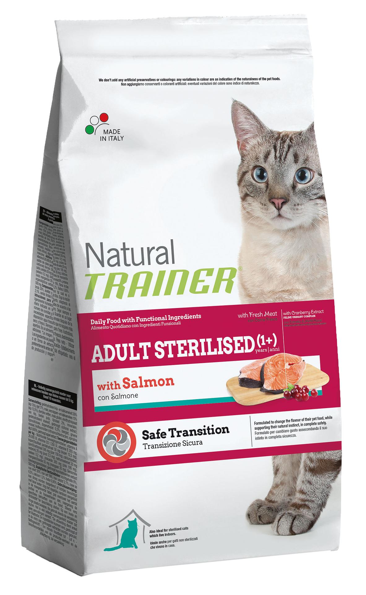 Katzenfutter Trainer Natural Adult Sterilised, Salmon ...