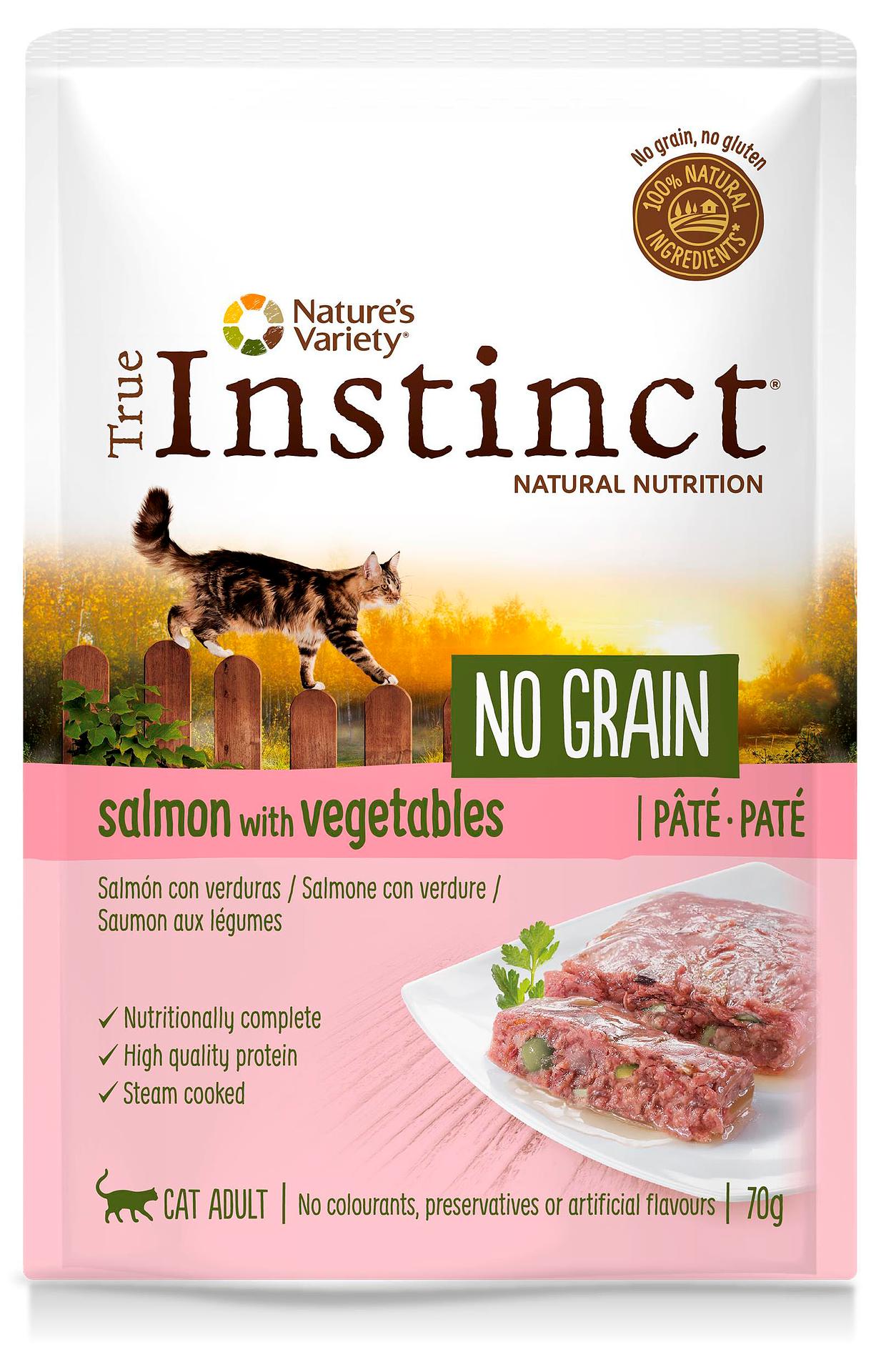 True Instinct™ NO GRAIN WET  Saumon aux légumes, Paté