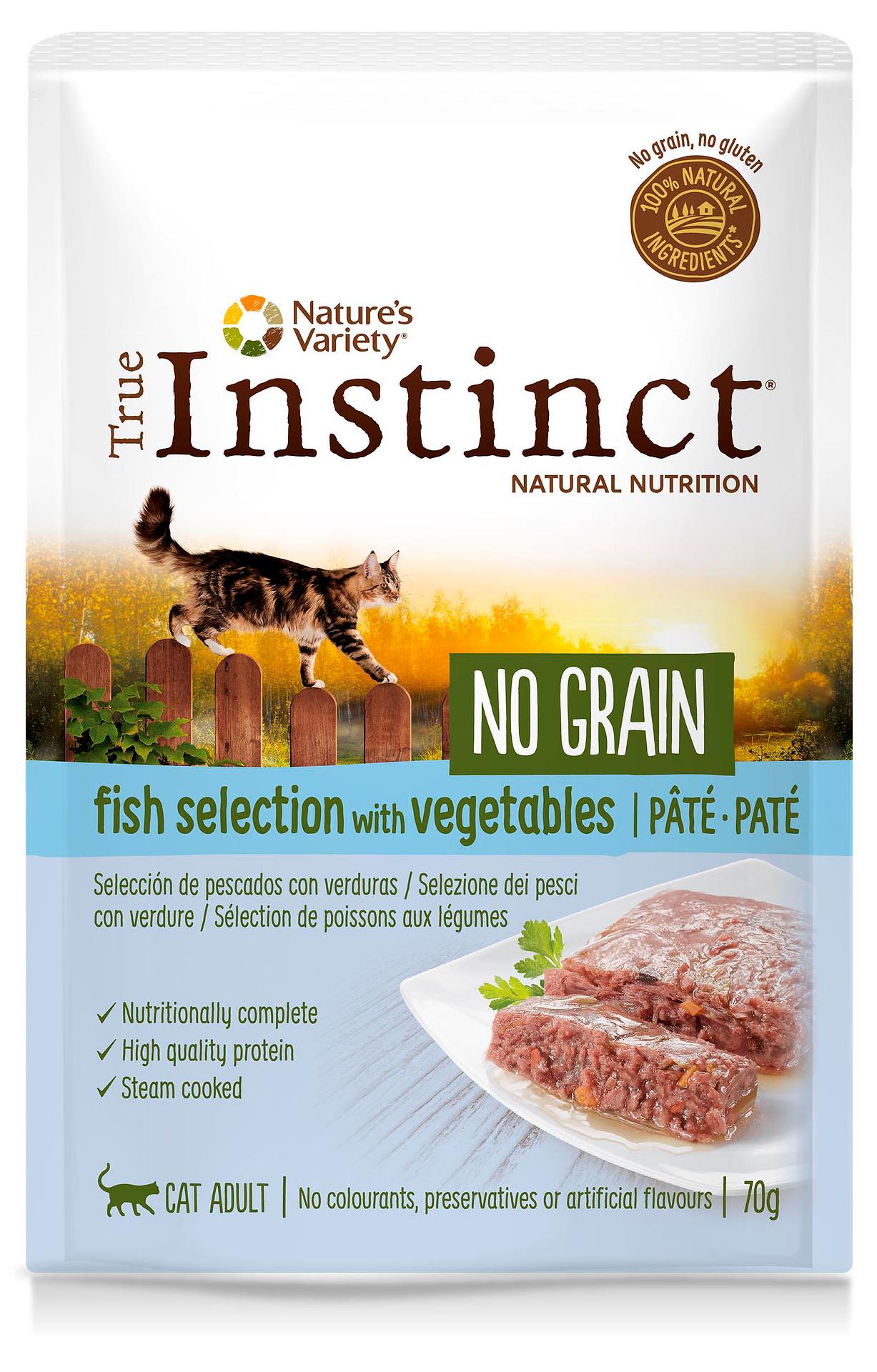 True Instinct™ NO GRAIN WET  Fischauswahl mit Gemüse, Paté