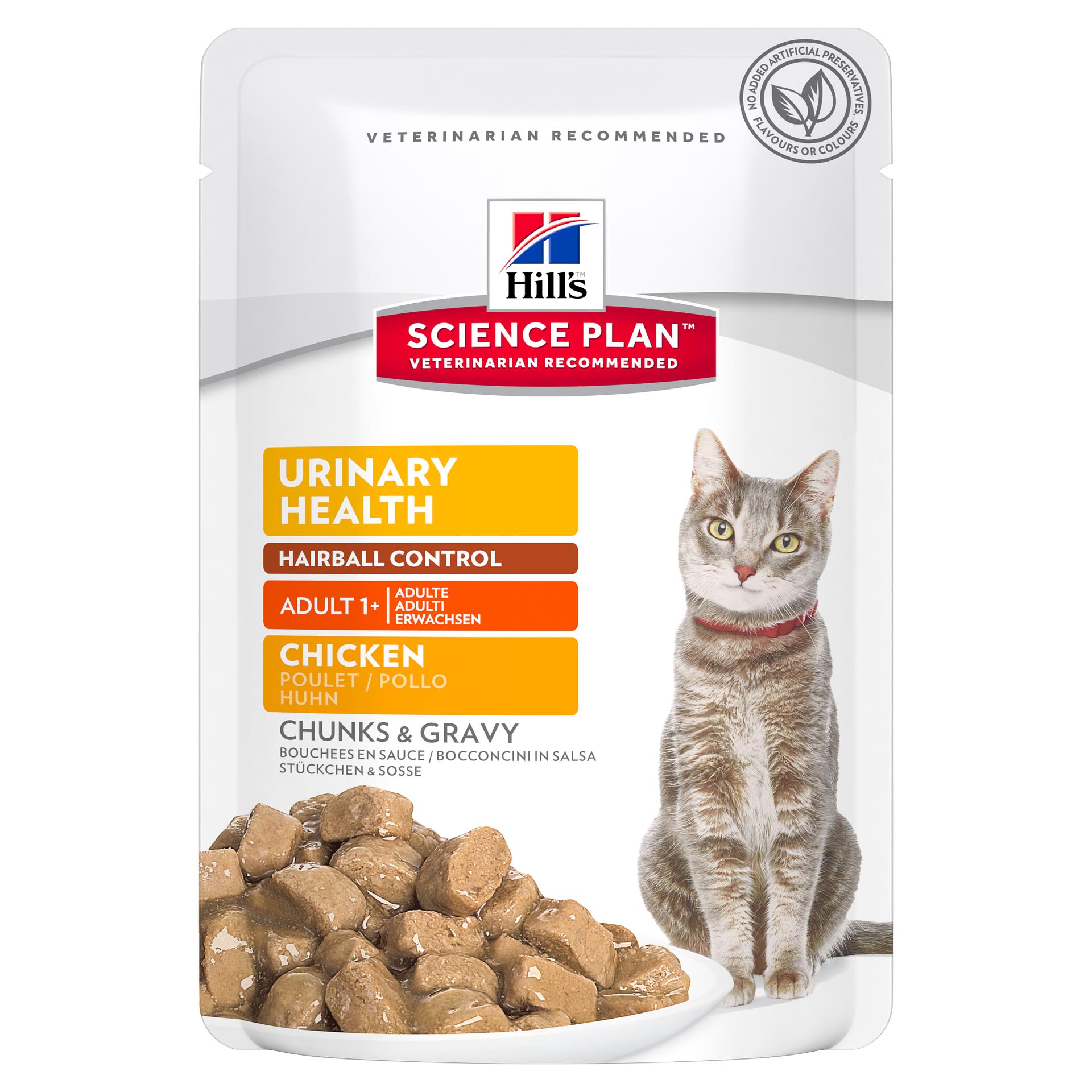 Hill's Science Plan Adult Urinary Health Hairball Control, Chicken