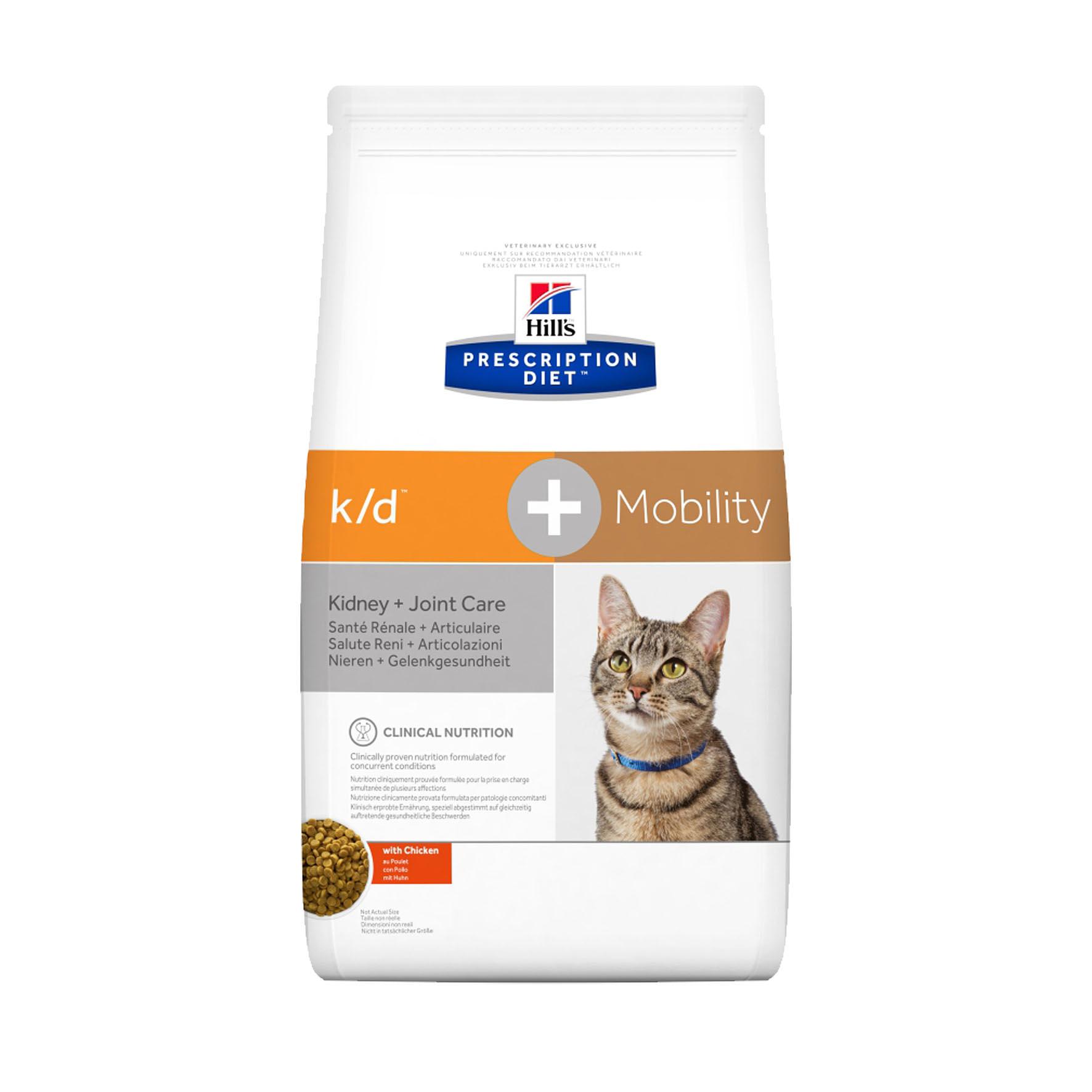 Hill's Prescription Diet k/d + Mobility Feline, Poulet