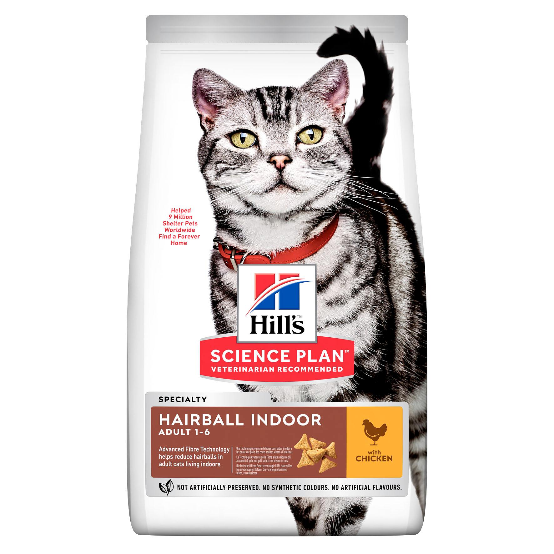 Hill's Science Plan Adult Indoor Cat, Chicken, 3kg