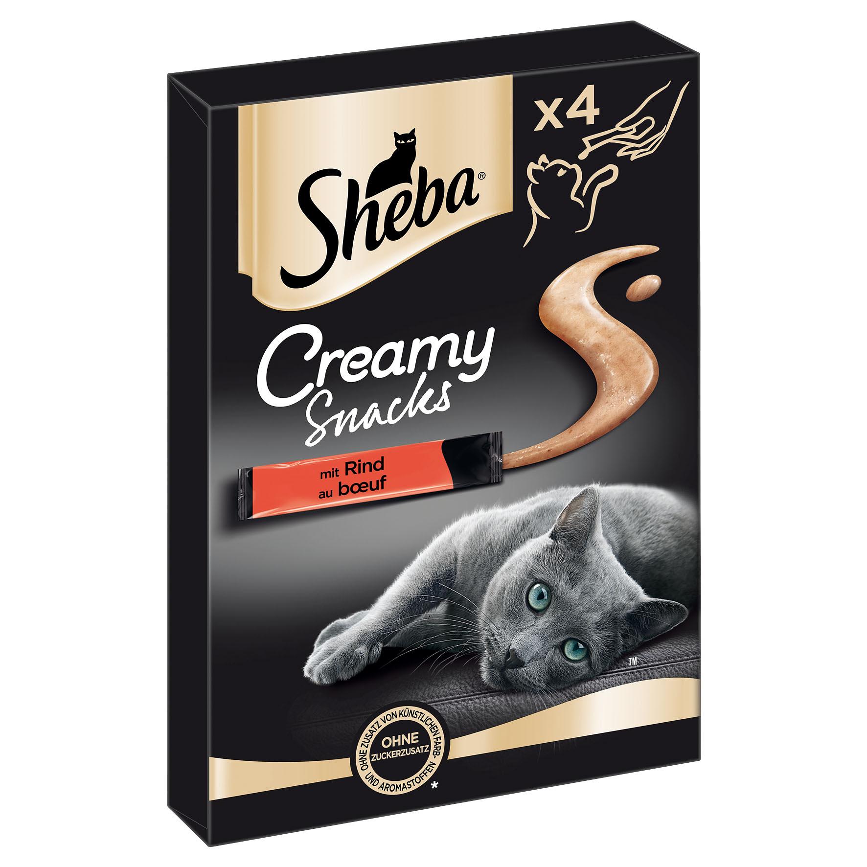 Sheba Creamy Snacks avec boeuf
