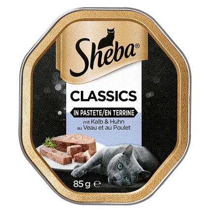 Patee pour chat sheba delices aux poissons 6x50g