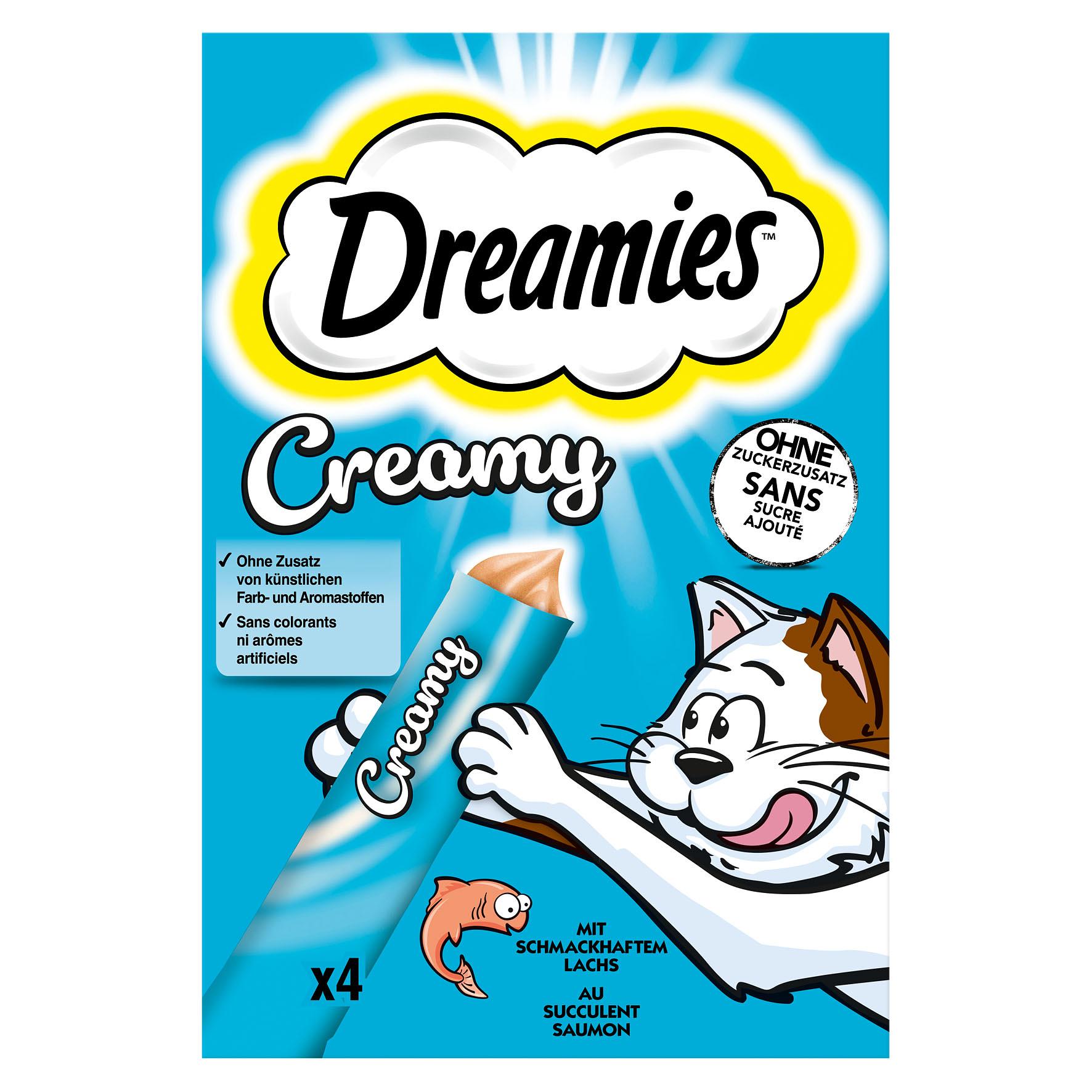 Dreamies Creamy Snacks Lachs 4x10g