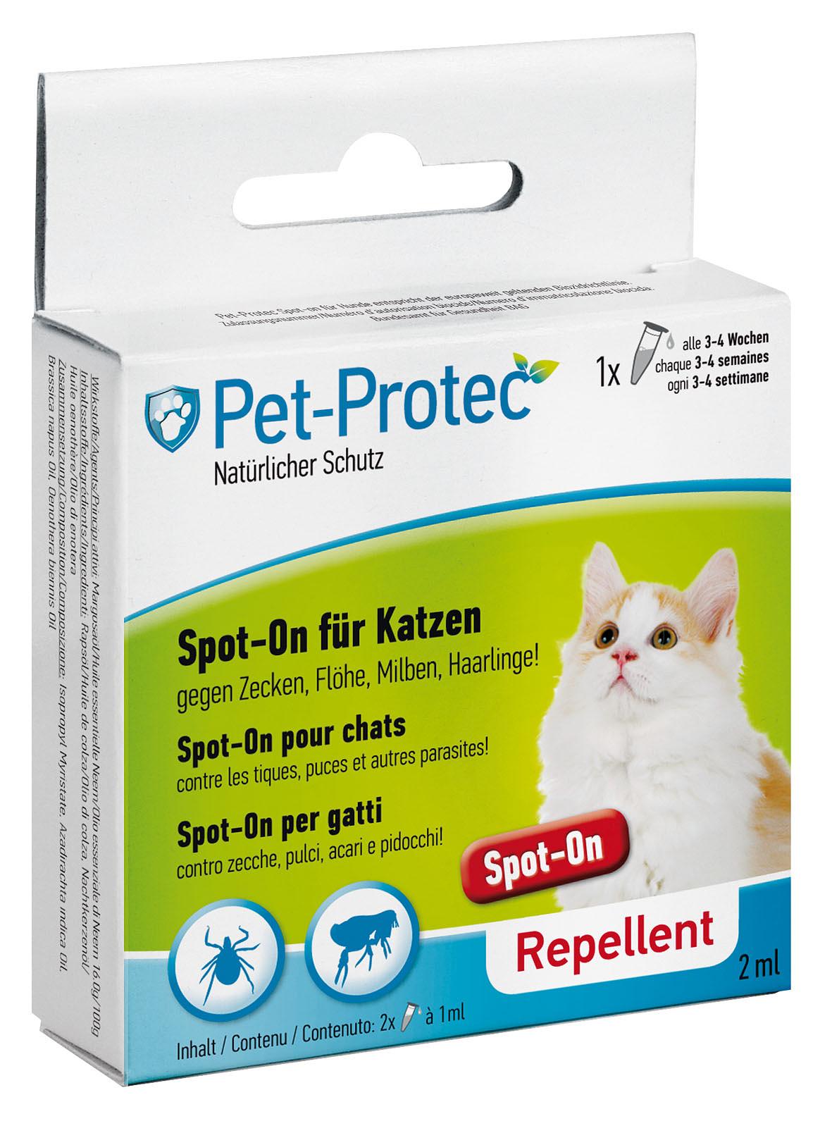 Pet-Protec Spot-On Katze, 2x1ml