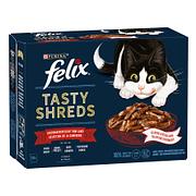 Felix Tasty Shreds Fleisch, 12x80g