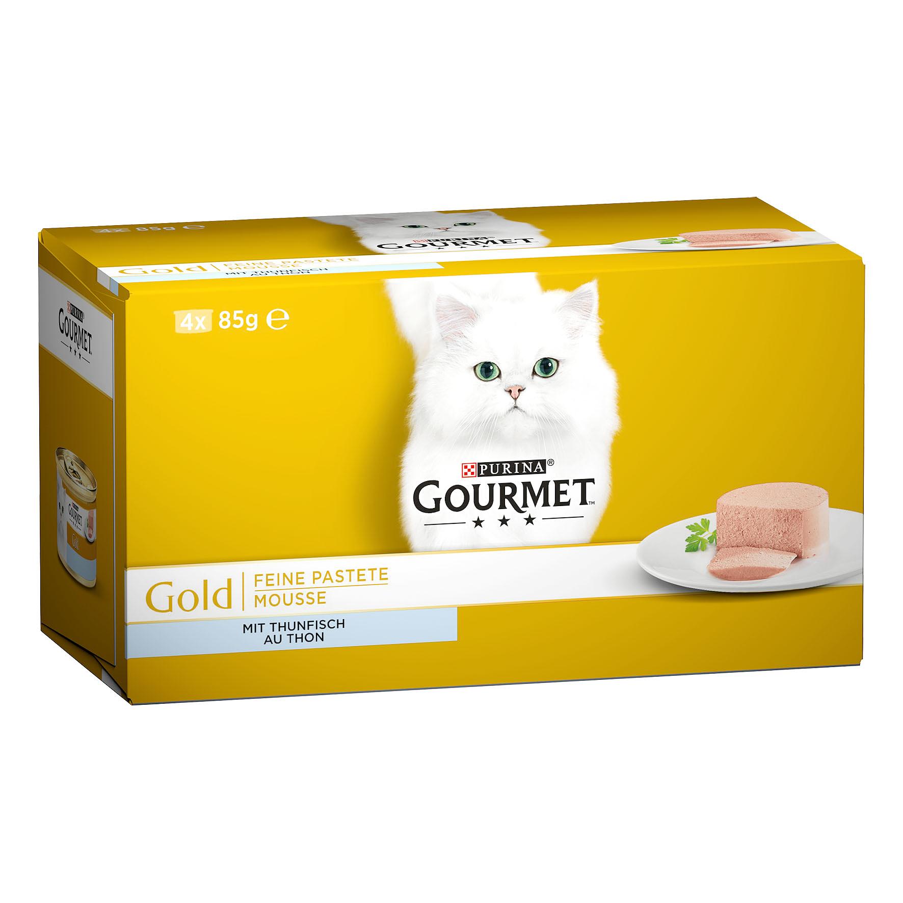 Gourmet Gold Feine Pastete Thunfisch, 4x85g
