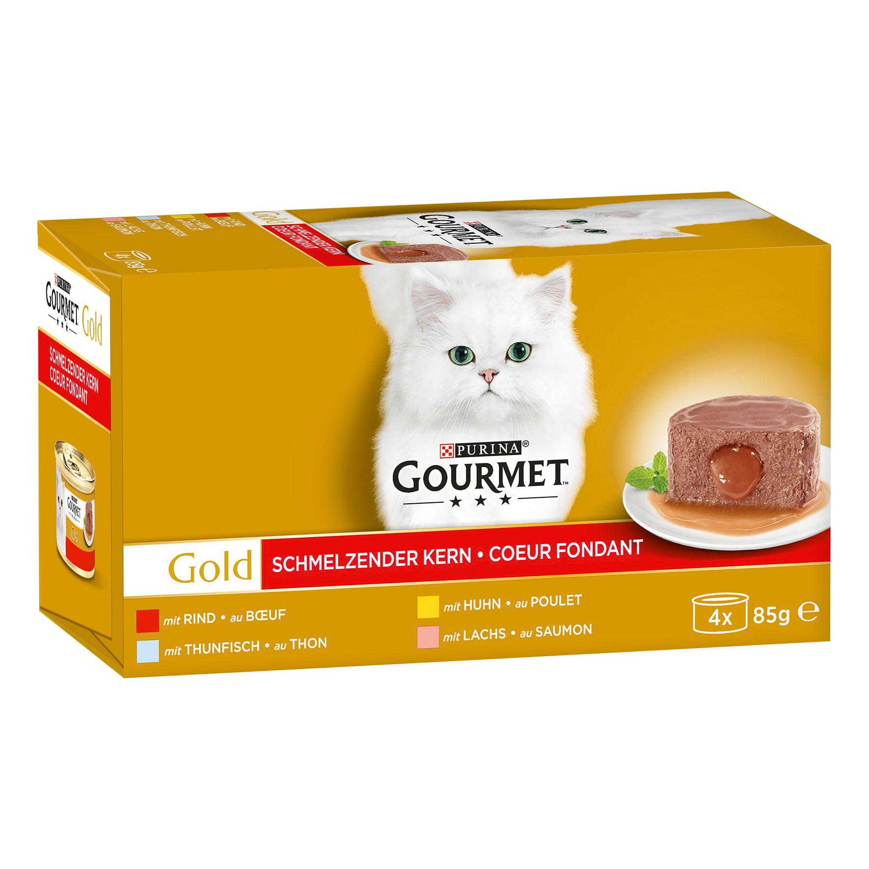 Purina Gourmet Gold Noyau fondant, 4x85g