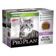Proplan Cat Sterilised 7+ Truthahn, 10x85g