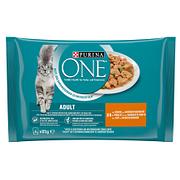 Purina ONE Adult Poulet, 4x85g